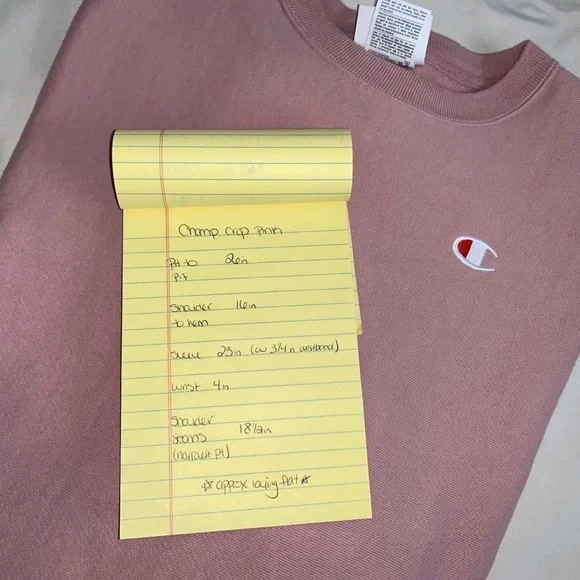 Self Cropped Champion Reverse Weave Sweatshirt - Picture 5 of 5